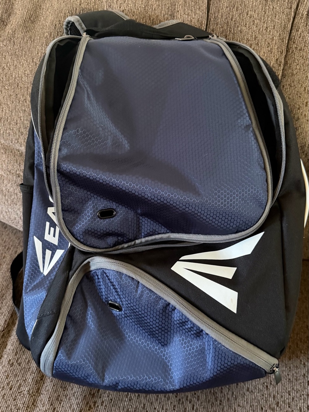 Eaton Blue and Black Baseball Sports Backpack